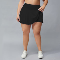 Plus size gym shorts against light speed dry breathable tennis skirt pleated skirt in 4 colors