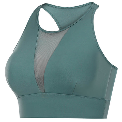 New sports bra for women shockproof no underwire mesh sexy beautiful back fitness running sports underwear for women 3 colors