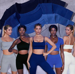 New Sports Seamless Yoga suit women's Quick dry fitness suit set  7 color