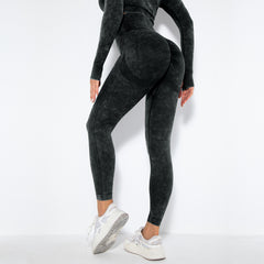 Seamless sexy peach butt sweat yoga pants sports gym pants leggings 10colors