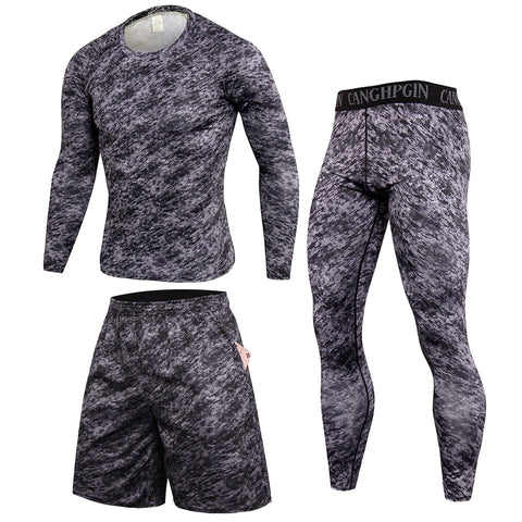 Men's fitness suit Sports suit three pieces basketball suit 16 colors