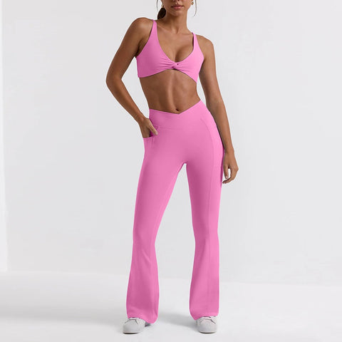 Barbie Sports strap bra High waist hip lift nude solid color yoga dress