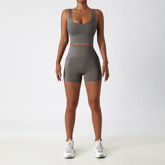 Quick dry Tight  shorts Pocket  Lulu Nude Yoga suit 6 colors