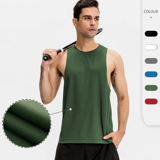 Men's loose sport vest sleeveless vest Breathable quick Dry Top 6 color 01107