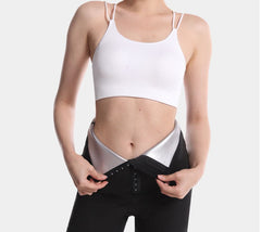 Breasted coated pant women's high waist skinny legs sweat cycling sweat waist fitness yoga shorts