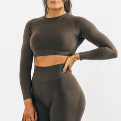 Spring yoga long sleeve pants set two sets of 12 colors