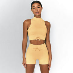 Tight tracksuit Drawstring shorts set in 7 colours