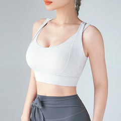Add weight and plus-size wear shockproof running fitness bra yoga vest bra