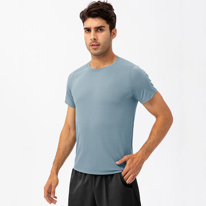 Quick dryer round neck T-shirt Breathable Fitness Sport short sleeve 6 color 21220