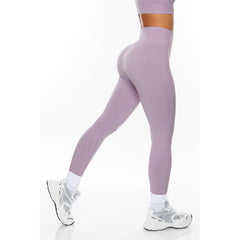 New seamless yoga suit female sports fitness high waist lift hip suit 6colors