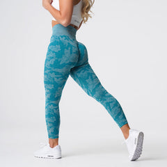 Camo Yoga Pants Female Stretch Fast Drying Breathable Yoga Pants 18 colors