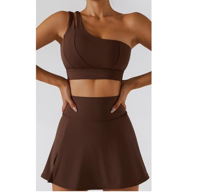 Yoga skirt breathable mini skirt pants running fitness tennis yoga exercise set 7 colors